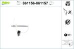 VALEO Mecanism actionare geam VALEO 861157 (861157)