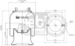 Febi Bilstein Burduf, suspensie pneumatica FEBI BILSTEIN 185150 (185150)