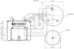 Febi Bilstein Burduf, suspensie pneumatica FEBI BILSTEIN 105951 (105951)