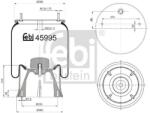 Febi Bilstein Burduf, suspensie pneumatica FEBI BILSTEIN 45995 (45995)