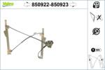 VALEO Mecanism actionare geam VALEO 850922 (850922) - fixbox