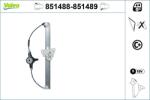 VALEO Mecanism actionare geam VALEO 851489 (851489)