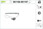 VALEO Mecanism actionare geam VALEO 861166 (861166)