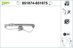 VALEO Mecanism actionare geam VALEO 851874 (851874)