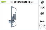 VALEO Mecanism actionare geam VALEO 851812 (851812)