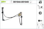 VALEO Mecanism actionare geam VALEO 851044 (851044)