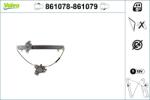 VALEO Mecanism actionare geam VALEO 861079 (861079)