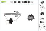 VALEO Mecanism actionare geam VALEO 851580 (851580)