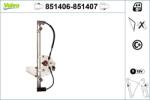 VALEO Mecanism actionare geam VALEO 851406 (851406)