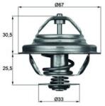 MAHLE Termostat, lichid racire MAHLE TX 27 71D (TX 27 71D)
