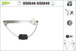 VALEO Mecanism actionare geam VALEO 850848 (850848) - fixbox