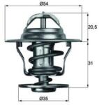 MAHLE Termostat, lichid racire MAHLE TX 13 92D (TX 13 92D)