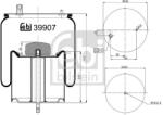 Febi Bilstein Burduf, suspensie pneumatica FEBI BILSTEIN 39907 (39907)