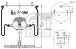 Febi Bilstein Burduf, suspensie pneumatica FEBI BILSTEIN 39986 (39986)
