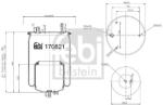Febi Bilstein Burduf, suspensie pneumatica FEBI BILSTEIN 170821 (170821)