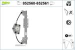 VALEO Mecanism actionare geam VALEO 852560 (852560) - fixbox