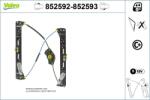 VALEO Mecanism actionare geam VALEO 852592 (852592)