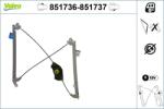 VALEO Mecanism actionare geam VALEO 851736 (851736) - fixbox