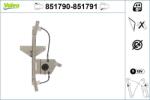 VALEO Mecanism actionare geam VALEO 851790 (851790)