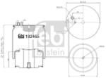 Febi Bilstein Burduf, suspensie pneumatica FEBI BILSTEIN 184254 (184254)