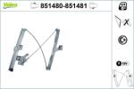 VALEO Mecanism actionare geam VALEO 851480 (851480)