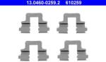 ATE Set accesorii, placute frana ATE 13.0460-0259.2 (13.0460-0259.2)