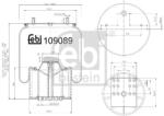 Febi Bilstein Burduf, suspensie pneumatica FEBI BILSTEIN 109089 (109089)