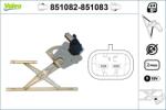 VALEO Mecanism actionare geam VALEO 851082 (851082)