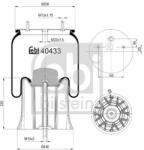 Febi Bilstein Burduf, suspensie pneumatica FEBI BILSTEIN 40433 (40433)