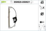 VALEO Mecanism actionare geam VALEO 850920 (850920) - fixbox