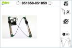 VALEO Mecanism actionare geam VALEO 851858 (851858)