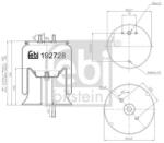 Febi Bilstein Burduf, suspensie pneumatica FEBI BILSTEIN 192728 (192728)