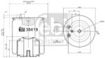 Febi Bilstein Burduf, suspensie pneumatica FEBI BILSTEIN 38419 (38419)