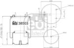 Febi Bilstein Burduf, suspensie pneumatica FEBI BILSTEIN 38503 (38503)