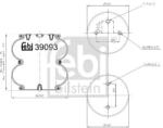 Febi Bilstein Burduf, suspensie pneumatica FEBI BILSTEIN 39093 (39093)