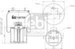 Febi Bilstein Burduf, suspensie pneumatica FEBI BILSTEIN 106769 (106769)