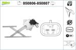 VALEO Mecanism actionare geam VALEO 850806 (850806)