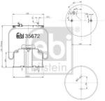 Febi Bilstein Burduf, suspensie pneumatica FEBI BILSTEIN 35672 (35672)