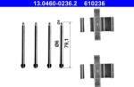ATE Set accesorii, placute frana ATE 13.0460-0236.2 (13.0460-0236.2)