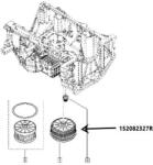 Original Renault Capac carcasa cu filtru ulei ORIGINAL RENAULT 152082327R (15 20 823 27R)
