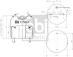 Febi Bilstein Burduf, suspensie pneumatica FEBI BILSTEIN 175642 (175642)