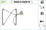VALEO Mecanism actionare geam VALEO 850618 (850618) - fixbox