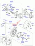 Original Kia Protectie disc frana ax spate dreapta ORIGINAL HYUNDAI / KIA 582521G300 ORIGINAL KIA (582521G300)