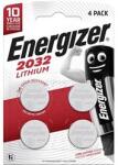Energizer gombelem CR2032, lítium, 4db/csomag (ENERGIZER_E304127205) (ENERGIZER_E304127205)