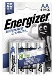 Energizer ULTIMATE LITHIUM tartós elem AA, lítium, 4db/csomag (ENERGIZER_E301535305) (ENERGIZER_E301535305)