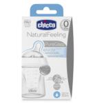 Chicco Стъклено шише Natural Feeling 150 мл със силиконов биберон 1 капка N0238/00080611000000 (N0238) - ozone