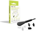 Mobile Origin USB-C Dust Plugs Black & White + Cleaning Brush, CL1 (MO-CL1-BLK-CLR)