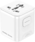 Mobile Origin Universal Travel Adapter PW30 EU / UK / US / AUS White (MO-UTRA-PW30-WHT)