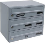  M37 moduláris postaláda RAL, 5db Névtábla + névtábla RAL 8017 barna