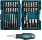 Makita Racsnis csavarozó + bitkészlet 44 részes kofferben kék E-25096 (E-25096)